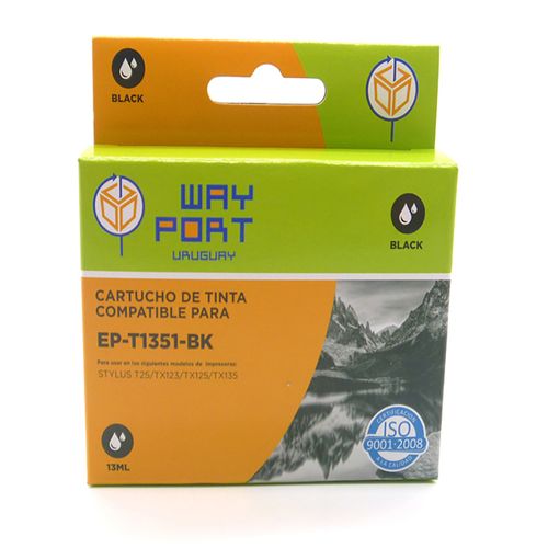 Cartucho WAY PORT para EPSON Mod. Negro T2