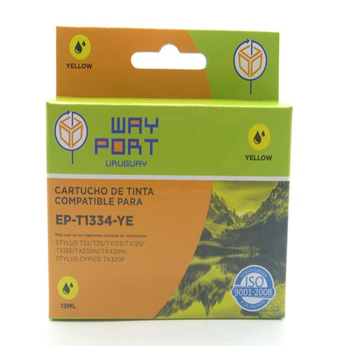 Cartucho WAY PORT para EPSON Mod. Amarillo T