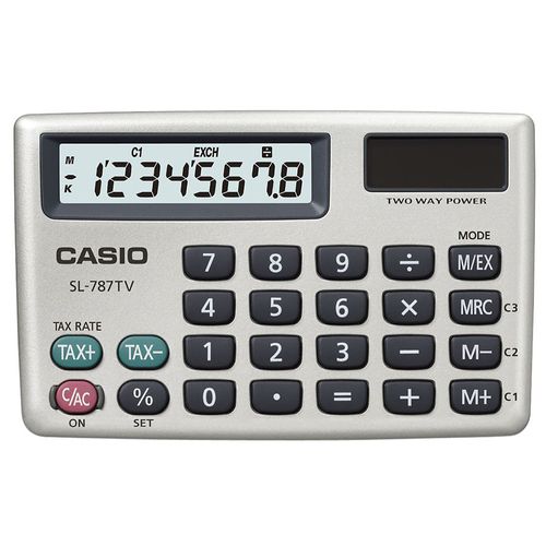 Calculadora CASIO manual Mod. SL-787TV