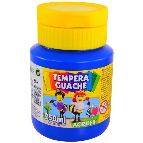 Témpera escolar ACRILEX 250 ml azul