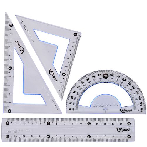 Juego de geometría MAPED Mini 15 cm