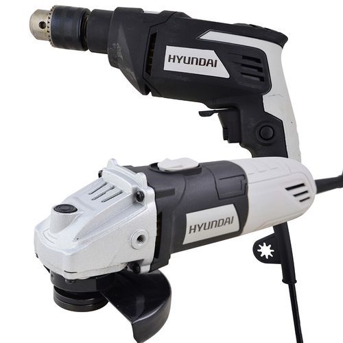 Kit HYUNDAI Taladro + Amoladora