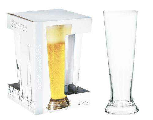 Set x4 Vasos Cerveza 370 ml Vidrio
