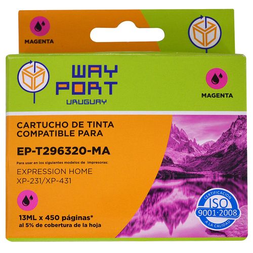 Cartucho WAY PORT para Epson Mod. XP231 t296320 13ml ma xl