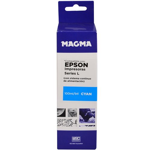 Botella magma para Epson 100ml epciss-cyan