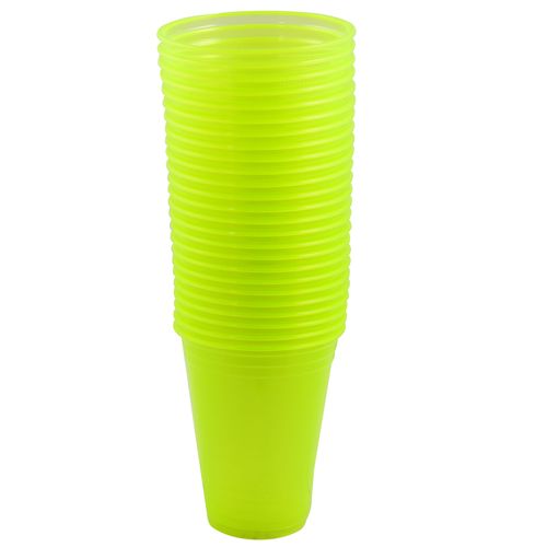 Vasos flúor limón de 330 ml