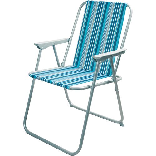 Silla playa básica rayada Oxford 49x55x41 cm