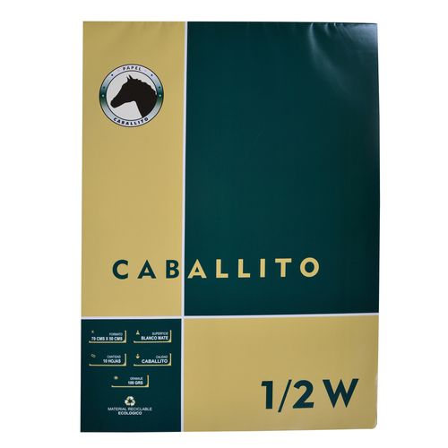 Block dibujo 1/2w CABALLITO 10 hojas 100g