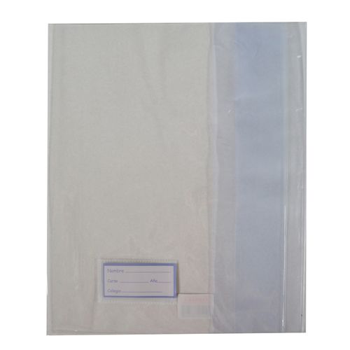 Forro para cuadernola en pvc transparente