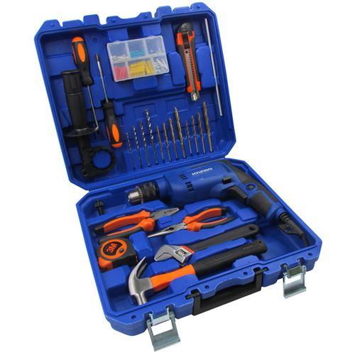 Kit HYUNDAI taladro 600 W + 78 accesorios