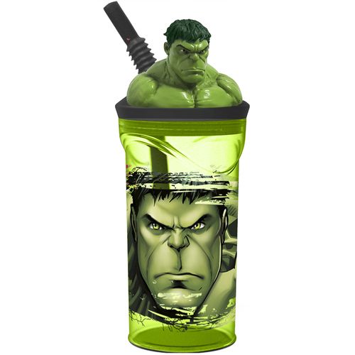 Vaso alto tapa con forma Avenger