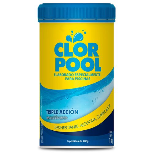 Cloro solido CLOR POOL triple acción 5 un.