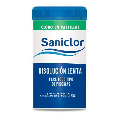 Cloro SANICLOR disolución lenta tubo 1 kg