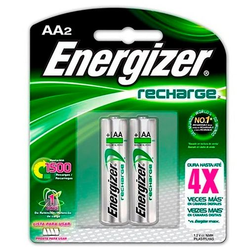 Pilas ENERGIZER recargables AA x 2 un.