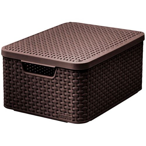 Caja Style con tapa 39x29x17 cm marrón
