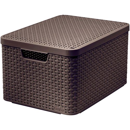 Caja Style con tapa 44x33xh23 cm marrón