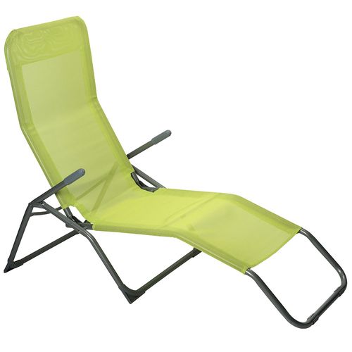 Sillón para Playa Acero 186x59x96 cm