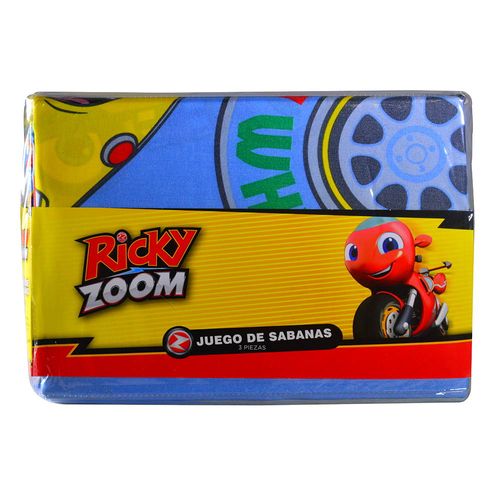 Juego de sábanas 1 plaza microfibra Ricky Zoom