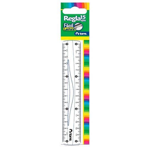 Regla TORRE plástica 15 cm
