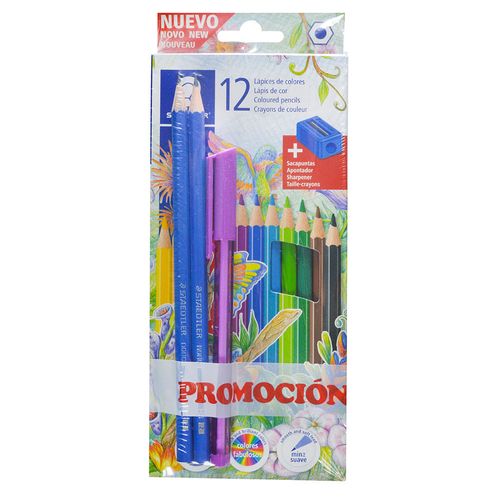 Lápices de colores STAEDTLER 12 un. + regalo
