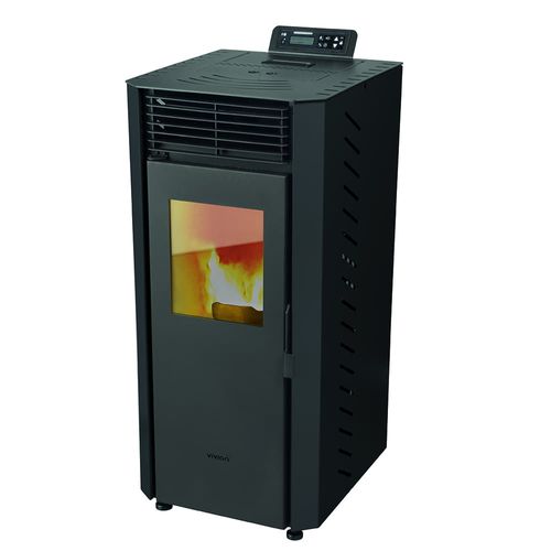 Calefactor a Pellet VIVION HAUS Eco Start 12 Kw Negro