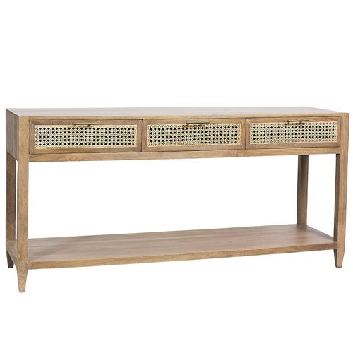 Mesa auxiliar 3 cajones 160x80x45 cm