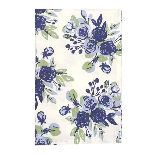 Repasador BLOOMING estampada 40x60 cm azul