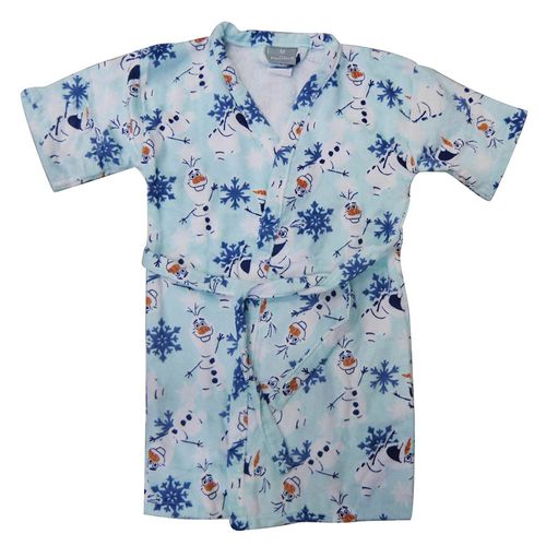 Bata de baño velour rotativa talle g frozen
