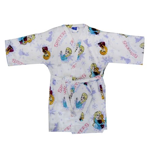 Bata de baño velour rotativa talle p frozen