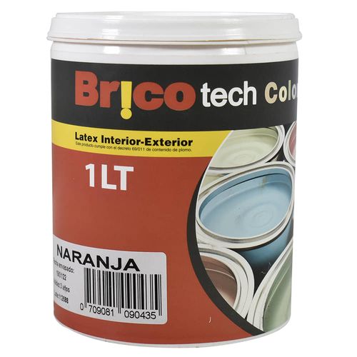 Pintura Ecolat BRICOTECH naranja 1 L