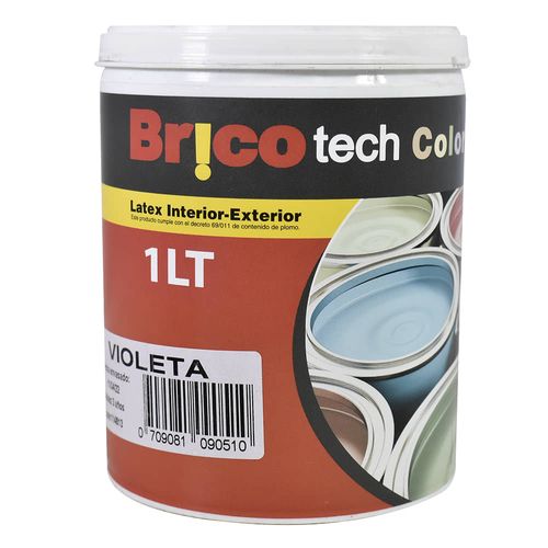 Pintura Ecolat BRICOTECH violeta 1 L