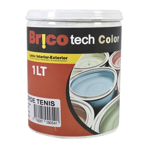Pintura Ecolat BRICOTECH verde tenis 1 L