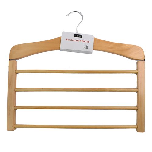 Percha para pantalones x 4 barras