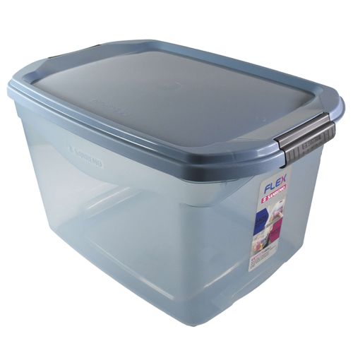 Caja organizadora ordene 29 L azul traslúcido