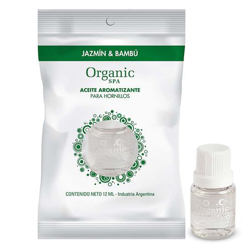 Aceite esencial ORGANIC para hornillos Jazmín & Bambú 12 ml