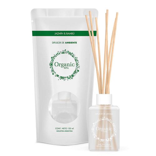 Difusor Organic 120 ml w47jb jazmín & bambú