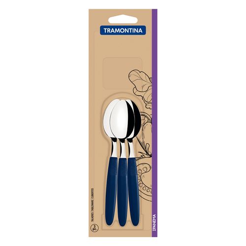 Juego cucharas de te 3 piezas IPANEMA azul