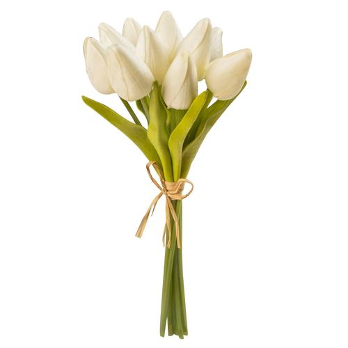 Ramo artificial x 10 unidades de tulipanes 26 cm