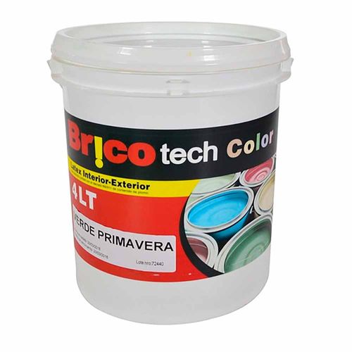 Pintura Ecolat BRICOTECH verde primavera 1 L