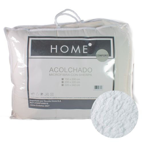 Acolchado HOME 1 plaza 150x200 cm color natural