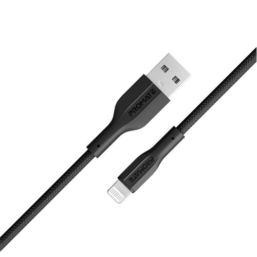 Cable USB-A/Lightning 1M PROMATE Xcord-Ai Negro