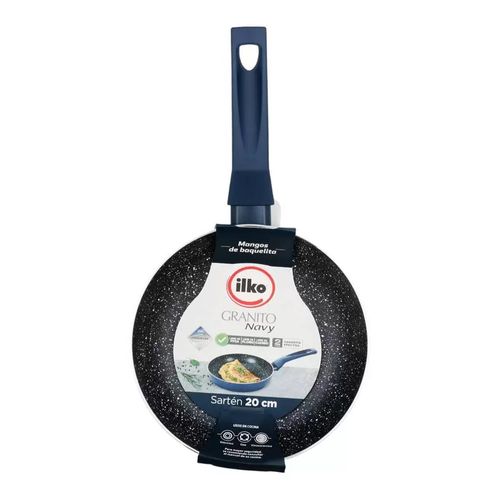 Sartén 20 cm antiadherente granito navy