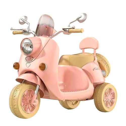 Moto motoneta rosa pastel