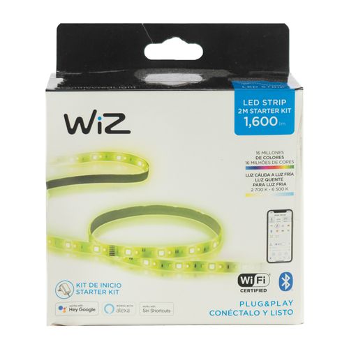 Tira LED Wifi/Bluetooth 2 m colores y blanco