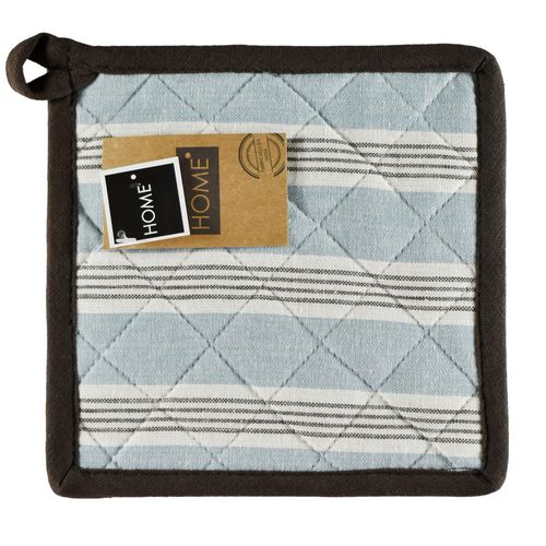 Agarradera 20x20 cm rayado azul