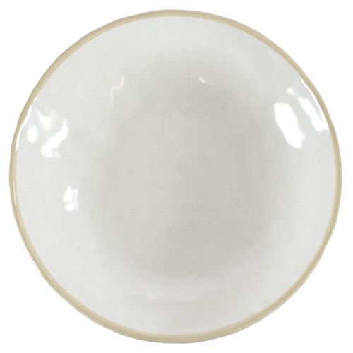 Plato hondo melamina 24x24x5 5xm crema