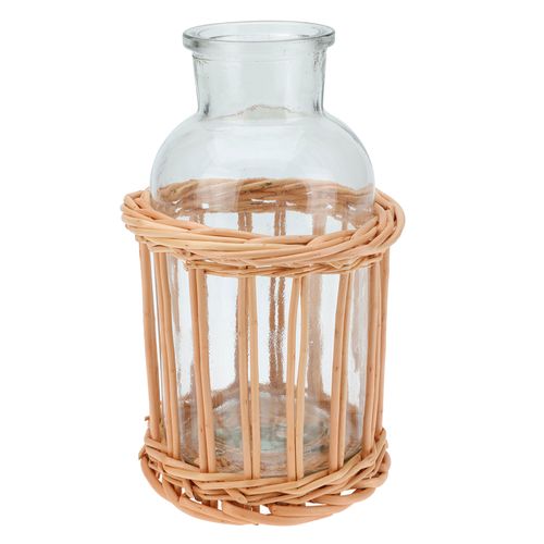 Botella de vidrio deco 21 cm