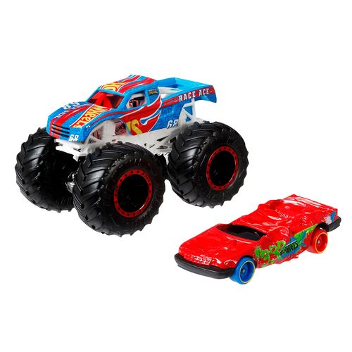 Hw Monster truck vehículo con auto aplastable