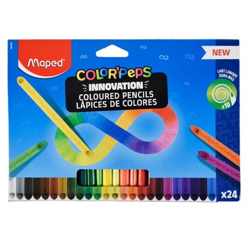 Lapices de colores MAPED infinity 24 unidades