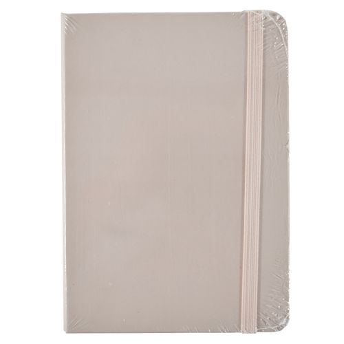 Libreta tapa dura A6 lomo con elástico 96H tapa lisa